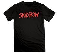 GOUDIDAO Men's Man Skid Rows Casual T Shirt Print Tops Black 3XL