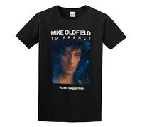 GOUDIDAO Men's Mike Oldfield To France Cotton T Shirt Black L