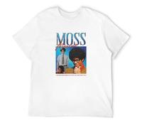 GOUDIDAO Men's Moss Maurice Homage T-Shirt Tee Funny Geek Nerd Roy Jen Tnetennba Vintage Retro White M