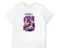 GOUDIDAO Men's Naku Elvira Mistress of The Dark Cotton Horror Film Sale T-Shirts White 3XL