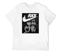 GOUDIDAO Men's No Touch Hustler Porn Girls Pin Up Sexy Model T-Shirts White L