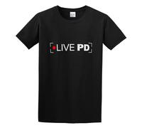 GOUDIDAO Men's Novelty Live PD TV Show Printed Simple Cotton T Shirt Black S