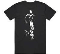 GOUDIDAO Men's Omar Little Omar Is Coming The Wire TV Series Fan V3 T Shirt Black S