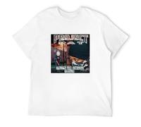 GOUDIDAO Men's Project Pat Layin Smack Down White Mens Shirt Memphis Rap Hip Hop T-Shirts White L