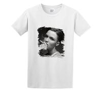 GOUDIDAO Men's Ruby Rose Smking Cotton T Shirt White S