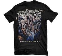 GOUDIDAO Men's Suffocation Souls To Deny T-Shirt Black 3XL