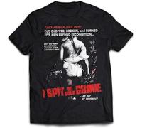 GOUDIDAO Mens T Shirts Casual Cotton Tees Top I Spit On Your Grave Shirt Black M