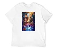 GOUDIDAO Men's The Thing Horror Movie Retro Poster John Carpenter Ucraina T-Shirts White S