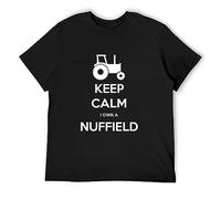GOUDIDAO Men's Tractor - Keep Calm I Own A Nuffield Personalised T Shirt Black M