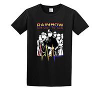 GOUDIDAO Rainbow 'Difficult To Cure' T-Shirt Funny Top Graphic Tee for Men Black M