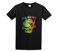 GOUDIDAO Reel Big Fish 'Everything Sucks' Graphic Printed T-Shirt for Mens Black XL