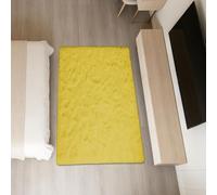 GOUER Tappeto Peloso Morbido Morbido 300x310cm Giallo | Soffice E Morbido Tappeto Antiscivolo Monocromatico Per Soggiorno, Tappetino Per Il Letto