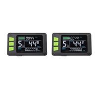 Goufride 2 x Display LCD P3C cruscotto schermo colorato 24V 36V 48V 60V Elettrico Bicicletta Scooter Elettrico (6 Poli)