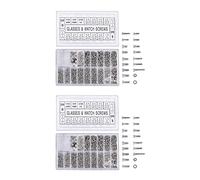 Goufride 2000 Pezzi in Acciaio Occhiali da Vista Riparazione Vite Kit di Ricambio Set Minuscole Assortimento di Kit di Strumenti di Riparazione