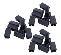 Goufride 24 PZ Inserti per Tappi Rettangolari Nel Plastica Nera Inserti 20mm x 40mm