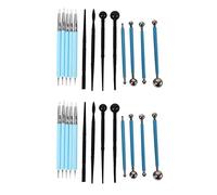 Goufride 26Pcs Polimero Che Modella L'Argilla Sculpting Tools,Che Punteggia la Penna,Ceramiche Argilla di Rientro Insieme di Attrezzi Anche per la Torta del Fondente Decorazione E Nail Art
