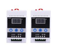Goufride 2X -6000 110-240V Guida Rail Termoregolatore Termoregolatore Digitale Termostato Refrigerazione Controllo