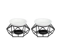 Goufride 2X Delicato Romantico Candelabro nel Ceramica Portacandele Bruciatore Un NAFTA Diffusore di Forno Decorazione della Casa Design Elegante