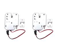 Goufride 2X Electric Serratura di Dc 12 V 2A Elettromagnetico Serratura Cassettiera Armadietto Blocco Serratura Scrocco in Acciaio Al Carbonio Lucchetto