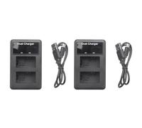 Goufride 2X Lcd Caricabatteria Usb Doppio per Fw50 Np Fw50 Np-Fw50 Npfw50 Batteria Nex-3 Nex-5 Nex-6 -A55 A33 A55 A37 A3000 A5000 A6000 Fotocamera