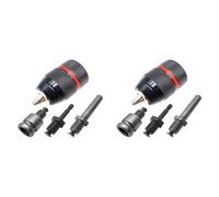 Goufride 2X Metallo Heavy Duty 1/2-20UNF 13 mm Mandrino Autoserrante Codolo Esagonale/SDS/Presa Quadrata Femmina Adattatore Strumento Hardware