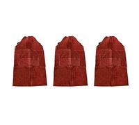 Goufride 3 grembiuli da saldatura, in pelle, resistenti al calore e alla fiamma, con 6 tasche, 106 cm L