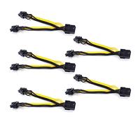 Goufride 5X EPS CPU 8Pin Un 2 Porte PCIe 8Pin Dual PCI-E 6 + 2Pin Y Splitter Miner GPU Scheda Grafica di Alimentazione 18AWG 20CM