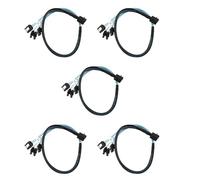 Goufride 5X Interno da Mini SAS un SATA, da SFF-8643 un SATA Forward Breakout Compatibile con il Disco Rigido del Controller (1,6 Piedi)