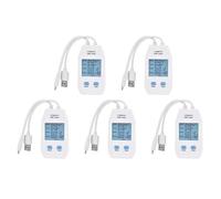 Goufride 5X Tester USB, LCD Tester USB Rivelatore Voltmetro Amperometro Tester di Capacità di Alimentazione Digitale (UT658 Dual)