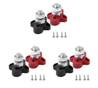 Goufride 6Pcs DC 48V 150A BusBar M10 Morsettiera Borchie Terminale di 'Energia Della Batteria Stud Bus Bar Connettore per RV Barca