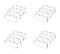Goufride Astuccio Trasparente da 16 Pezzi Astuccio per Matite Trasparente di Grande Capacità Astuccio per Penna Nel PVC con Cerniera