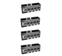 Goufride Estensore per cavo audio XLR a 4 canali a 3 pin e cavo di rete, DMX512, prolunga segnale di rete, maschio, 4 pezzi