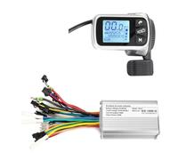 Goufride Regolatore elettrico per scooter elettrico 124DX 24V/36V/48V 350W Controller brushless con display LCD Facile da installare facile da usare