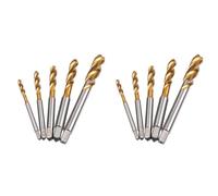 Goufride Rubinetti un Punta un Spirale Maschiatura Filettata Maschiatura Hss 10Pc Rubinetto un Vite Scanalato un Spirale Metrico M3 M5 M6 M8