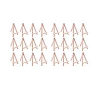 Goufride Supporto per Treppiede Nel Legno Naturale da 24 Pollici, Mini Confezione da 5 Pollici, Supporto per Treppiede per la Visualizzazione di Piccole E Foto