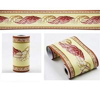 GouieRylin Carta da parati autoadesiva per bordo del bagno, impermeabile, bordi per pareti della cucina, in PVC, rimovibile, bordo delle piastrelle vite rossa 10cm X 900cm