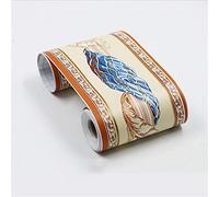 GouieRylin Carta da parati autoadesiva per bordo del bagno, impermeabile, bordi per pareti della cucina, in PVC, rimovibile, bordo delle piastrelle vite blu 10cm X 900cm