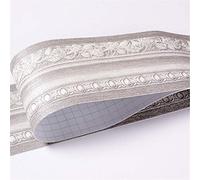 GouieRylin Wall Border-Autoadesivo adesiva muro decorativa Grigio Europea 10.6cm X 500CM