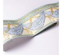 GouieRylin Wall Border-Autoadesivo adesiva muro decorativa Tapparella blu 10.6cm X 500CM