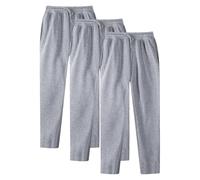 GOUJIAN Confezione da 3 Pantaloni da Jogging da Uomo, Pantaloni Larghi Semplici con Coulisse E Tasche, Pantaloni Sportivi da Uomo, Pantaloni da Trekking Pantaloni della Tuta(3pcs Light Gray,XXL)