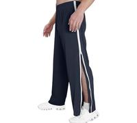 GOUJIAN Pantaloni da Riabilitazione da Uomo Sportivi Post-Operatori Completamente Aperti da Jogging con Cerniera Laterale Chirurgici S-3XL Pantaloni della Tuta(Blue C,L)