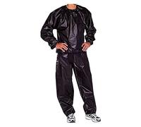 GOUJIAN Tuta da Sauna in PVC, Resistente, for Uomini E Donne, for Dimagrire, Dimagrire, Palestra, Fitness, Allenamento, Antistrappo(Noir,L)