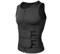 GOUJIAN Waist Trainer for Uomo - Corsetto for Uomo, Gilet Sportivo Modellante, Tuta da Sudore, Cintura da Allenamento E Cintura for La Pancia da Birra for Uomo, Gilet da Sauna(3XL)