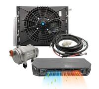 Gouku - Condizionatore d'aria universale 12 V per riscaldamento e raffreddamento sotto il cruscotto, kit A/C per furgoni, auto, camper, camion, risparmio energetico