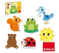 Goula 6 Puzzle Form Animali da 2 pezzi, Multicolore, taglia unica, 53173