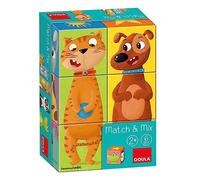 Goula 6 Puzzle Match & Mix-Cubes su temi Animali per Bambini a Partire dai 2 Ann
