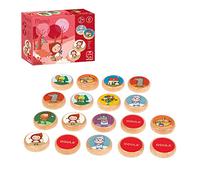 Goula- Memo Caperucita Roja Hood, Rosso, Gioco Educativo, Multicolore, 53436
