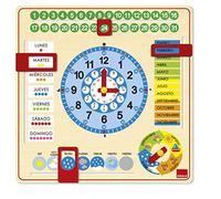 Goula Orologio Calendario, Gioco educativo dai 3 Anni in su, Colore Vari, 46x30x3, 51305