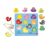 Goula PuzzleMagnetico Anatre-Puzzle di Legno per Bambini-da 2 Anni in su, Multicolore, 59453