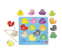 Goula PuzzleMagnetico Anatre-Puzzle di Legno per Bambini-da 2 Anni in su, Multicolore, 59453